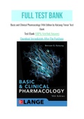 Basic and Clinical Pharmacology 14th Edition by Katzung Trevor Test Bank