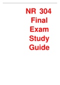 NR 304 Final Exam Study Guide.