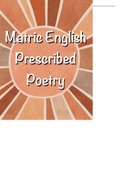 English IEB Prescribed Poetry complete guide 2022