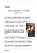 Boek recensie Nederlands  Een weeffout in onze sterren, ISBN: 9789025775759