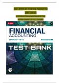 TEST BANK for Financial Accounting&comma; 13th Edition by C William Thomas and Wendy M&period; Tietz Verified Chapters 1 - 12&comma; Complete Newest Version