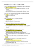 CLC 056 Analyzing Contract Costs Exam 100% correct (Graded A)