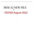 HESI A2 NEW FILE A&P TESTED August 2022