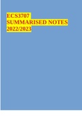 ECS3707 SUMMARISED NOTES 2022&sol;2023