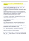 AORN Periop 101 Exam Spring 2022 &lpar;100&percnt; Verified&rpar; With all Correct Questions and Answers