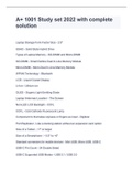 A&plus; 1001 Study set 2022 with complete solution