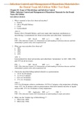 Test Bank for Infection Control and Management of Hazardous Materials for the Dental Team 6th Edition Miller  Chapter 1 - 30 Updated Guide 2022