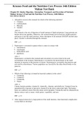 Test Bank for Krauses Food and the Nutrition Care Process 14th Edition Mahan  Chapter 1 - 44 Updated Guide 2022