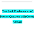 Test Bank Fundamentals of  Physics 