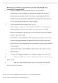 Module 2 Quiz Review&colon; Approaches to Community Health and Population Vulnerabilities
