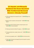 5&period;0 Aquatic and Mosquito  Combined Set Exam Questions  With Verified And Reviewed  Answers &vert; Already Passed&excl;&excl; 