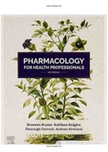 Pharmacology for Health Professionals 5th Edition Bryant Test Bank chapter 1-44