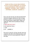 NURS 221 FINAL EXAM 2024 NEWEST  ACTUAL EXAM COMPLETE ACCURATE  EXAM QUESTIONS WITH DETAILED  VERIFIED ANSWERS &lpar;100&percnt; CORRECT  ANSWERS&rpar; &sol;ALREADY GRADED A&plus;
