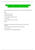 Skin Integrity and Wound Care Chapter 29 Test Questions&semi; with 100&percnt; Correct Answers