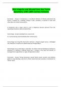 Skin Integrity and Wound Care Key Terms Questions&semi; with 100&percnt; Correct Answers
