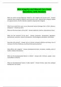 Skin Integrity and Wound Care Exam Questions&semi; with Answers