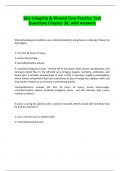 Skin Integrity & Wound Care Practice Test Questions Chapter 36&semi; with Answers