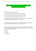 Skin Integrity and Wound Healing Nclex Test Questions&semi; with Answers