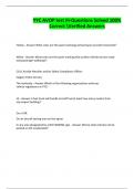 YYC AVOP test III-Questions Solved 100&percnt; Correct Verified Answers