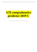 ATI COMPREHENSIVE 2019 C- (180 Questions and Answers) 2020 RATED A