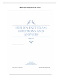HESI Exit V5 160 Questions and Answers&vert; EVERYTHING YOU NEED