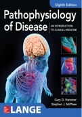 PATHOPHYSIOLOGY OF DISEASE AN INTRODUCTION TO CLINICAL MEDICINE 8TH EDITION HAMMER MCPHEE TEST BANK