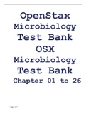 OpenStax Microbiology Test Bank OSX Microbiology Test Bank - Chapter 01 to Chapter 26.