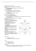 Natuurkunde samenvatting H4 Trillingen en cirkelbewegingen