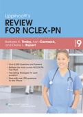 Exam (elaborations) NCLEX-PN Lippincott’s Review for NCLEX-PN NINTH EDITION