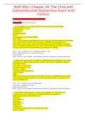 NUR 402> Chapter 24&colon; The Child with Gastrointestinal Dysfunction Exam 4 All Correct&period;