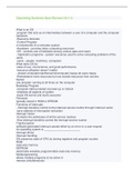 Operating Systems Quiz Review Ch&period;1-3 questions with complete solutions