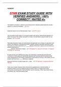 EFMB EXAM STUDY GUIDE WITH  VERIFIED ANSWERS &vert; 100&percnt;  CORRECT &vert; RATED A&plus;