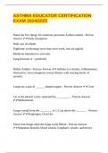 ASTHMA EDUCATOR CERTIFICATION EXAM 2024&sol;2025