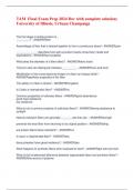 TAM Final Exam Prep 2024 Dec with complete solution&semi;  University of Illinois&comma; Urbana Champaign