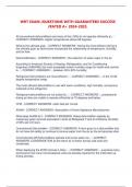 WRT EXAM &sol;QUESTIONS WITH GUARANTEED SUCCESS &sol;RATED A&plus; 2024-2025&period;