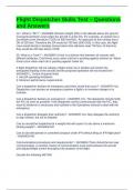Flight Dispatcher Skills Test &ndash; Questions and Answers