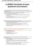 LLW2601 Hundreds of exam questions and answers &vert; 2022 update