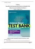 TEST BANK FOR Evidence-Based Physical Examination Best Practices for Health & Well-Being Assessment 2nd Edition &semi;All Chapters &sol; Full Complete