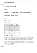 A-Level Chemistry AQA Paper 2 