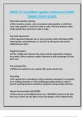MSSC CLT &lpar;Certified Logistics Technician&rpar; EXAM  TERMS STUDY GUIDE&period;