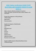 MSSC &lpar;Safety Certification&rpar; EXAM STUDY  QUESTIONS AND ANSWERS COMPLETE GUIDE  RATED A&period;