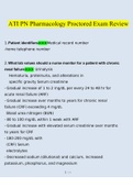ATI PN Pharmacology Proctored Exam Review Questions 2022| Consisting Of 312 Questions With Verified Answers From Experts