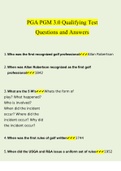 PGA PGM 3.0 Qualifying Test Questions 2022/2023 | Verified Questions With 100% Correct Answers