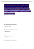 USAHS NEUROSCIENCE EXAM 3 LATEST UPDATE 2024 WITH ACTUAL COMPLETE QUESTIONS AND CORRECT DETAILED ANSWERS FROM A VERIFIED SOURCE &vert; 100&percnt; GUARANTEED TO PASS CONCEPTS&excl;&excl; ALREADY GRADED A&plus;