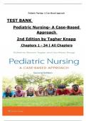 TEST BANK For Pediatric Nursing- A Case-Based Approach&comma; 2nd Edition by Tagher&comma; All Chapters 1 to 34 complete Verified editon ISBN&colon; 9781975209087