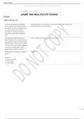 AZURE TIDE REAL ESTATE SCHOOL &lpar;complete&rpar;Questions and Answers