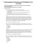 Understanding Nursing Research 7th Edition Grove Test Bank  &vert; All Chapters 1-14 &vert; Full Complete 2022 - 2023