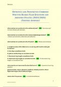 Orthotics and Prosthetics Combined Written Boards Exam Questions and Answers &lpar;Verified and Updated 2025&sol;2026&rpar; &ndash; Complete ABC Certification Study Guide