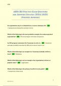 AIRS CRS PRACTICE EXAM QUESTIONS AND ANSWERS UPDATED &lpar;2024&sol;2025&rpar; &lpar;VERIFIED ANSWERS&rpar;