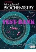 TEST BANK for Lehninger Principles of Biochemistry, 8th Edition by David Nelson; Michael Cox (All Chapters 1-28)